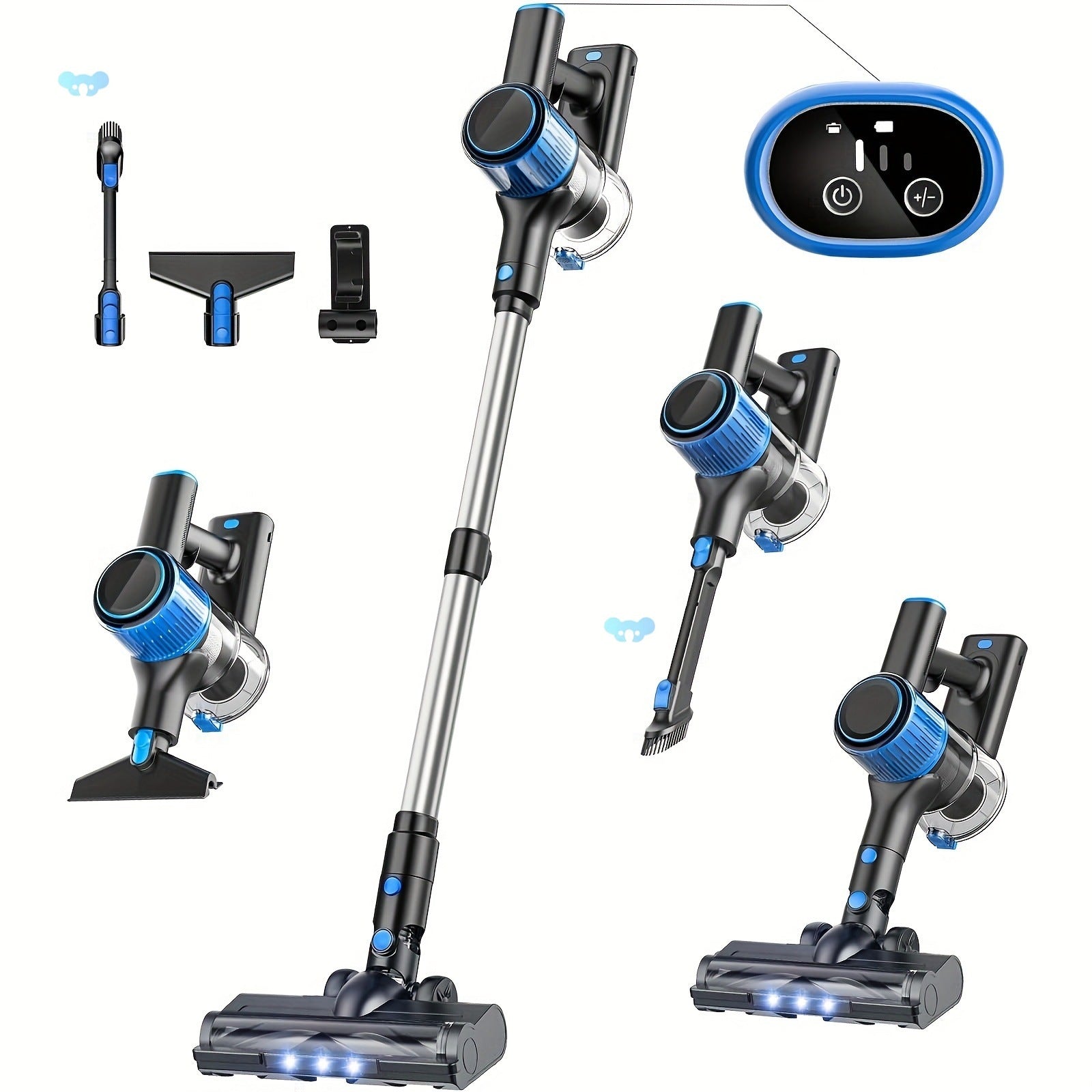 AS-44 Stick Vacuum – 28 kPa Cordless Power, 8-in-1