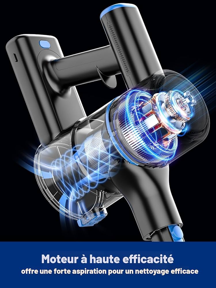 AS-44 Stick Vacuum – 28 kPa Cordless Power, 8-in-1