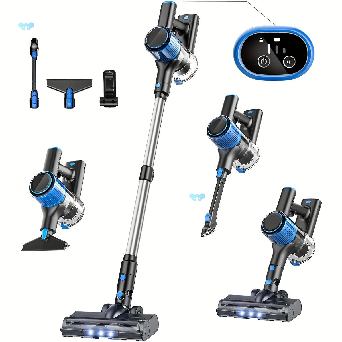 AS-44 Stick Vacuum – 28 kPa Cordless Power, 8-in-1